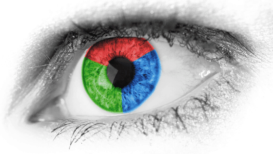 Color blindness eyeball