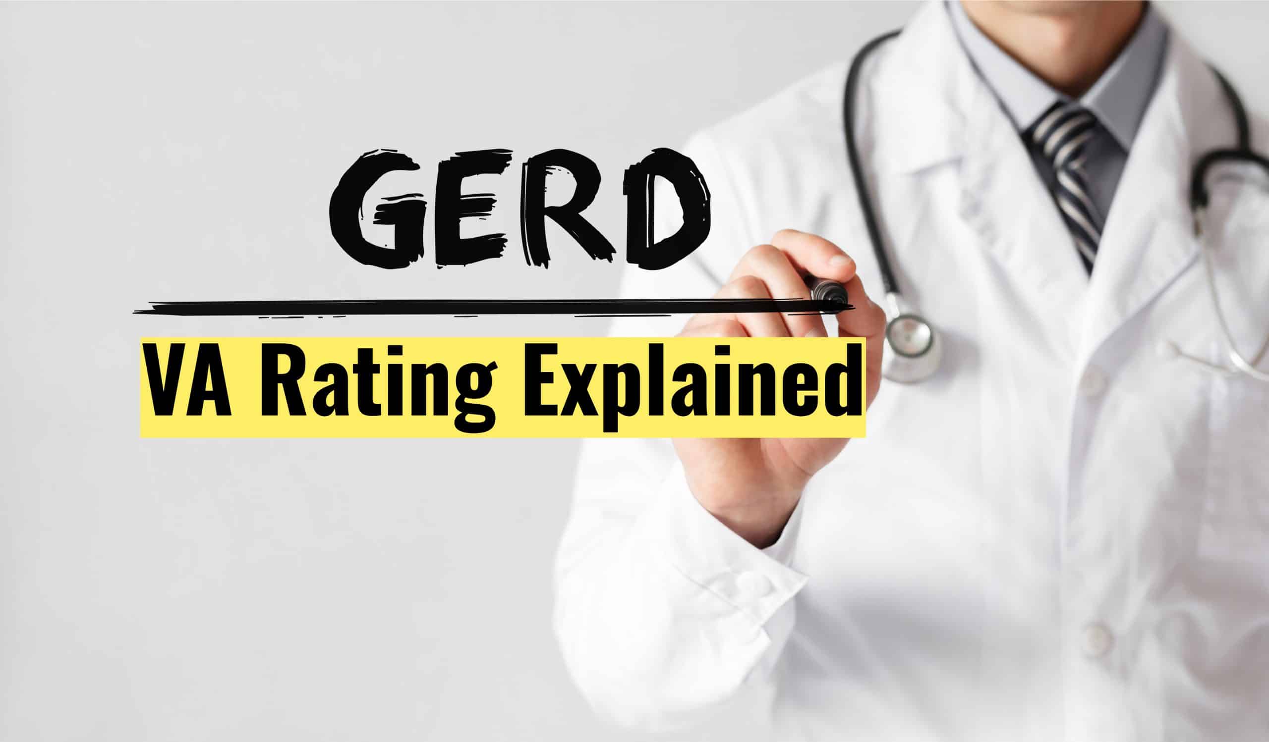 GERD VA Rating scaled