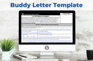 Fillable VA Buddy Letter Template for Veterans Free eBook Feature Resource Image 1