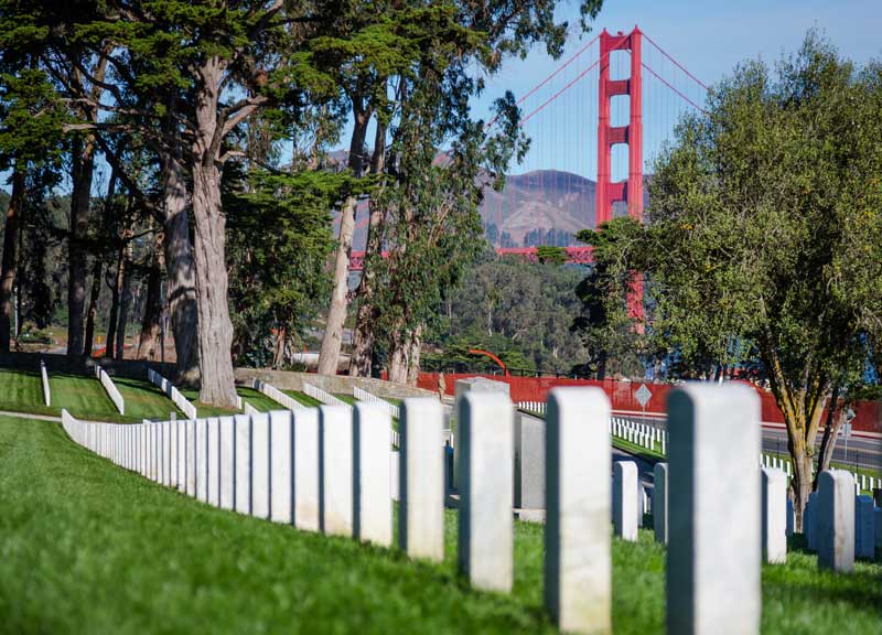 military cemetary Sanfrancisco golden gate